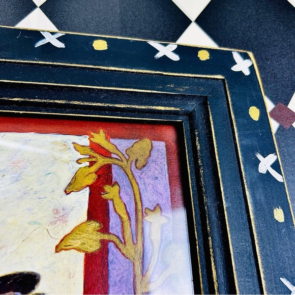 Folk Art British by Anna Pugh “Peggety and Mrs Chicky” Large Scale 23” Framed - Picture 5 of 17